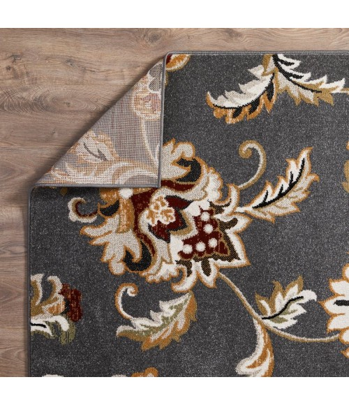 Loomaknoti Ohanzah Ostorn Gray/Cream EOK003 3 ft. 3 in. X 5 ft. 3 in. Rectangle Rug