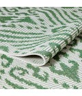 Loomaknoti Breyleigh Calitrah Cream/Green EB005 2 ft. X 3 ft. Rectangle Rug