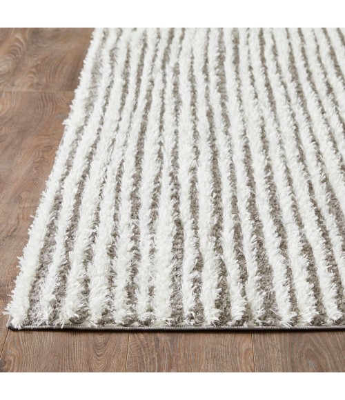 Loomaknoti Vemoa Altomarze Gray/Cream EV005 6 ft. 7” X 9 ft. 2” Rectangle Rug