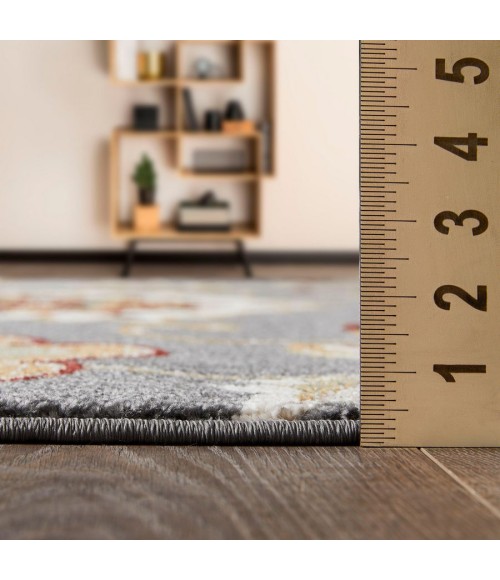 Loomaknoti Ohanzah Ostorn Gray/Cream EOK003 3 ft. 3 in. X 5 ft. 3 in. Rectangle Rug