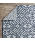 Loomaknoti Breyleigh Calitrah Blue/Cream EB005 5 ft. 3 in. X 7 ft. 3 in. Rectangle Rug