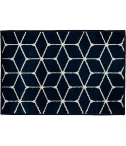 Loomaknoti Tecopa Shamid Blue/White ETR09BWH50 4 ft. X 6 ft. Rectangle Rug