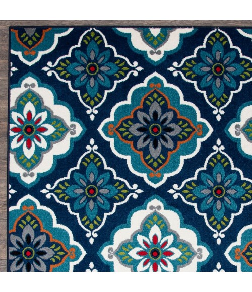 Loomaknoti Tecopa Turberry Blue/White Rug ETR16BWH08 2 ft. X 3 ft. Rectangle - Rugs Town Loomaknoti Tecopa Turberry Blue/White ETR16BWH08 2 ft. X 3 ft. Rectangle Rug