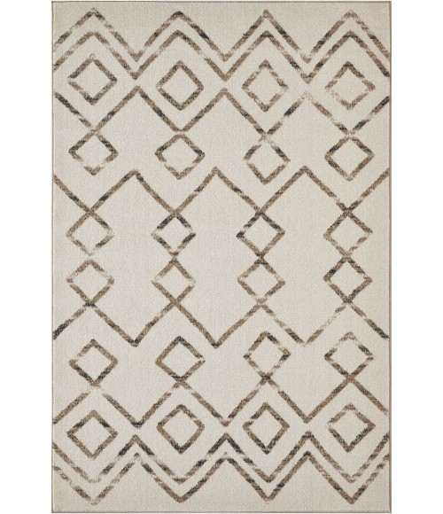 Loomaknoti Taytum Rocey White/Gray ET001 3 ft. 3 in. X 5 ft. 3 in. Rectangle Rug