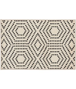 Loomaknoti Tecopa Kaharie White/Black ETR21WBK50 4 ft. X 6 ft. Rectangle Rug