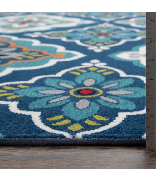 Loomaknoti Tecopa Turberry Blue/White Rug ETR16BWH08 2 ft. X 3 ft. Rectangle - Rugs Town Loomaknoti Tecopa Turberry Blue/White ETR16BWH08 2 ft. X 3 ft. Rectangle Rug