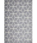 Loomaknoti Kissandrah Beraddo Gray/Cream EKI003 4 ft. X 6 ft. Rectangle Rug