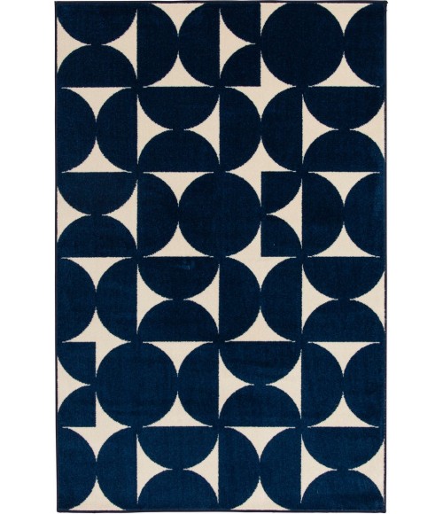 Loomaknoti Tecopa Sevella Blue/White Rug ETR07BWH65 7 ft. 10 in. X 9 ft. 10 in. Rectangle - Rugs Town Loomaknoti Tecopa Sevella Blue/White ETR07BWH65 7 ft. 10 in. X 9 ft. 10 in. Rectangle Rug