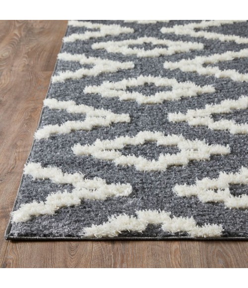Loomaknoti Vemoa Aslayn Blue/Cream EV002 5 ft. 3” X 7 ft. 3” Rectangle Rug