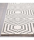 Loomaknoti Tecopa Kaharie White/Black Rug ETR21WBK08 2 ft. 3 in. X 3 ft. Rectangle - Rugs Town Loomaknoti Tecopa Kaharie White/Black ETR21WBK08 2 ft. 3 in. X 3 ft. Rectangle Rug