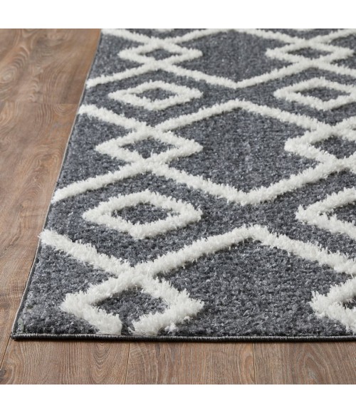 Loomaknoti Vemoa Adeta Blue/Cream EV001 5 ft. 3” X 7 ft. 3” Rectangle Rug