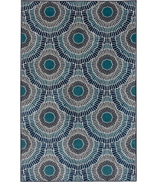 Loomaknoti Tecopa Ferley Blue/Green ETR04GB12 2 ft.  X 6 ft. 7” Rectangle Rug