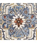 Loomaknoti Alsbrooke Zailorn Blue/Cream EA006 6 ft. 7 in. X 9 ft. 2 in. Rectangle Rug