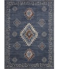 Loomaknoti Alsbrooke Temarnie Blue/Cream EA007 6 ft. 7 in. X 9 ft. 2 in. Rectangle Rug