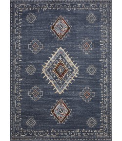 Loomaknoti Alsbrooke Temarnie Blue/Cream EA007 6 ft. 7 in. X 9 ft. 2 in. Rectangle Rug