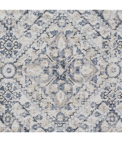 Loomaknoti Kehleigh Avnorie Cream/Blue Rug EK012 9 ft. 10 in. X 12 ft. 10 in. Rectangle - Rugs Town Loomaknoti Kehleigh Avnorie Cream/Blue EK012 9 ft. 10 in. X 12 ft. 10 in. Rectangle Rug