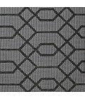 Loomaknoti Breyleigh Chendler Gray/Gray EB001 5 ft. 3 in. X 7 ft. 3 in. Rectangle Rug