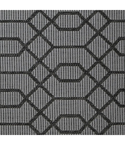 Loomaknoti Breyleigh Chendler Gray/Gray EB001 5 ft. 3 in. X 7 ft. 3 in. Rectangle Rug