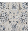 Loomaknoti Kehleigh Aylesh Cream/Blue EK016 9 ft. 10 in. X 12 ft. 10 in. Rectangle Rug