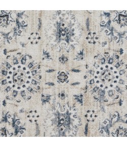 Loomaknoti Kehleigh Aylesh Cream/Blue EK016 9 ft. 10 in. X 12 ft. 10 in. Rectangle Rug