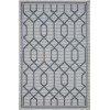 Loomaknoti Breyleigh Chendler Cream/Blue EB001 3 ft. X 5 ft. Rectangle Rug