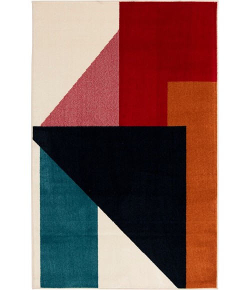 Loomaknoti Tecopa Trimvora Blue/White ETR19BWH65 7 ft. 10 in. X 9 ft. 10 in. Rectangle Rug