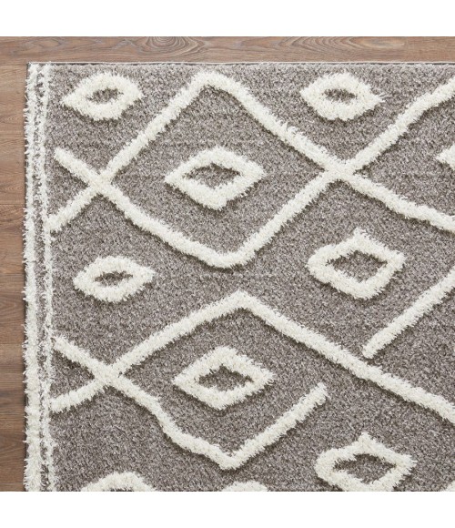 Loomaknoti Vemoa Avonako Gray/Cream EV003 3 ft. 3” X 5 ft. 3” Rectangle Rug