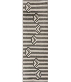 Loomaknoti Tecopa Sedvick Gray/White ETR06GRW12 2 ft. X 6 ft. 7 in. Rectangle Rug