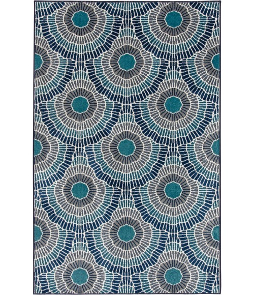 Loomaknoti Tecopa Ferley Blue/Green ETR04GB60 6 ft. 7” X 9 ft. 2” Rectangle Rug
