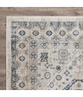 Loomaknoti Kehleigh Awester Cream/Blue EK018 2 ft. X 3 ft. Rectangle Rug