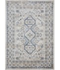 Loomaknoti Kehleigh Awester Cream/Blue EK018 2 ft. X 3 ft. Rectangle Rug