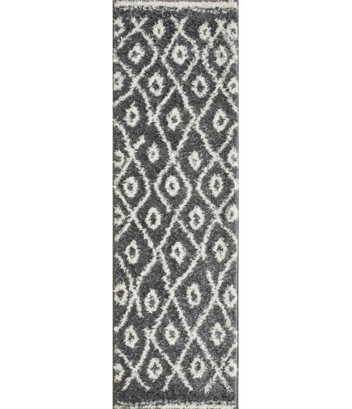 Loomaknoti Vemoa Avonako Blue/Cream EV003 2 ft.  X 6 ft. 7” Rectangle Rug