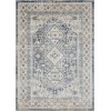 Loomaknoti Kehleigh Awester Blue/Cream EK018 7 ft. 10 in. X 9 ft. 10 in. Rectangle Rug