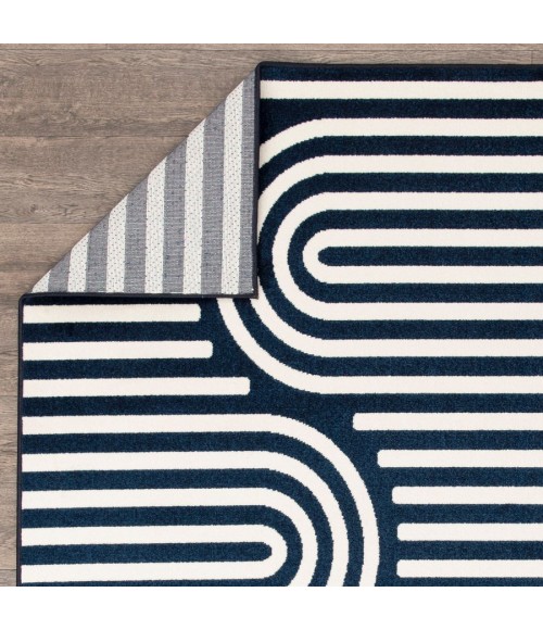 Loomaknoti Tecopa Sedvick Blue/White ETR06BWH55 5 ft. 3” X 7 ft. 3” Rectangle Rug