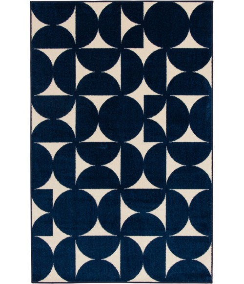 Loomaknoti Tecopa Sevella Blue/White Rug ETR07BWH65 7 ft. 10 in. X 9 ft. 10 in. Rectangle - Rugs Town Loomaknoti Tecopa Sevella Blue/White ETR07BWH65 7 ft. 10 in. X 9 ft. 10 in. Rectangle Rug