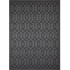 Loomaknoti Breyleigh Chendler Gray/Gray EB001 6 ft. 7 in. X 9 ft. 2 in. Rectangle Rug
