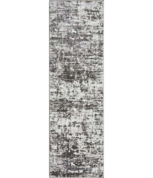 Loomaknoti Rhane Akason Gray/Cream ER009 2 ft.  X 6 ft. 7” Rectangle Rug