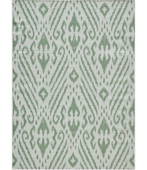 Loomaknoti Breyleigh Calitrah Cream/Green EB005 7 ft. 10 in. X 9 ft. 10 in. Rectangle Rug