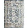 Loomaknoti Kehleigh Awester Blue/Cream EK018 4 ft. X 6 ft. Rectangle Rug