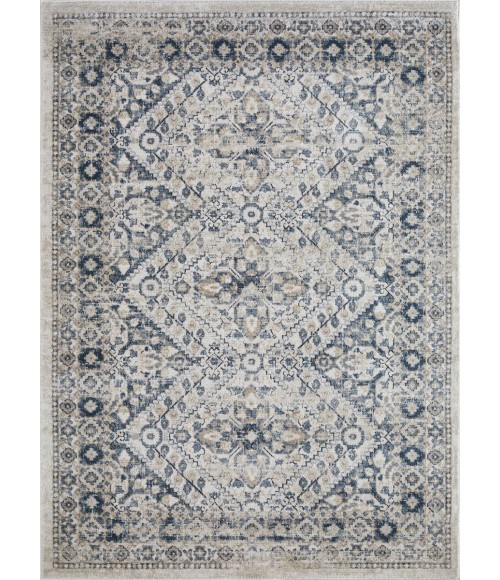 Loomaknoti Kehleigh Avnorie Cream/Blue Rug EK012 9 ft. 10 in. X 12 ft. 10 in. Rectangle - Rugs Town Loomaknoti Kehleigh Avnorie Cream/Blue EK012 9 ft. 10 in. X 12 ft. 10 in. Rectangle Rug