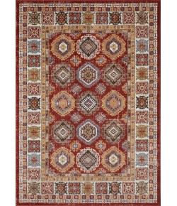 Loomaknoti Alsbrooke Delary Orange/Cream EA005 9 ft. 10 in. X 12 ft. 10 in. Rectangle Rug