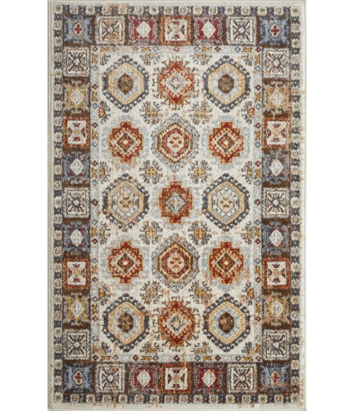 Loomaknoti Alsbrooke Delary Cream/Beige EA005 3 ft. 3 in. X 5 ft. 3 in. Rectangle Rug