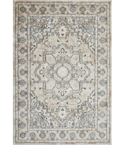 Loomaknoti Kehleigh Avalie Cream/Beige EK017 4 ft. X 6 ft. Rectangle Rug