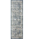 Loomaknoti Kehleigh Oviel Blue/Cream EK013 2 ft. X 6 ft. 7 in. Rectangle Rug