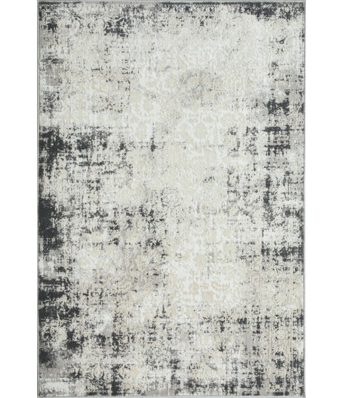 Loomaknoti Aysal Athna Gray/Cream EAY003 4 ft. X 6 ft. Rectangle Rug