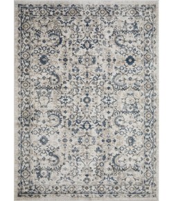 Loomaknoti Kehleigh Otindas Cream/Blue EK010 6 ft. 7 in. X 9 ft. 2 in. Rectangle Rug