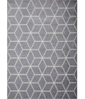 Loomaknoti Kissandrah Beraddo Gray/Cream EKI003 9 ft. 10 in. X 12 ft. 10 in. Rectangle Rug