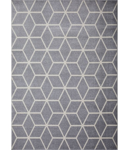 Loomaknoti Kissandrah Beraddo Gray/Cream EKI003 9 ft. 10 in. X 12 ft. 10 in. Rectangle Rug