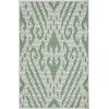 Loomaknoti Breyleigh Calitrah Cream/Green EB005 2 ft. X 3 ft. Rectangle Rug