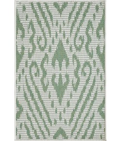 Loomaknoti Breyleigh Calitrah Cream/Green EB005 2 ft. X 3 ft. Rectangle Rug